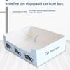 Disposable Cat Litter Box PP Waterproof Cat Toilet Oversized Folding Cat Portable Outdoor Temporary Car Box Cat Toilet Special