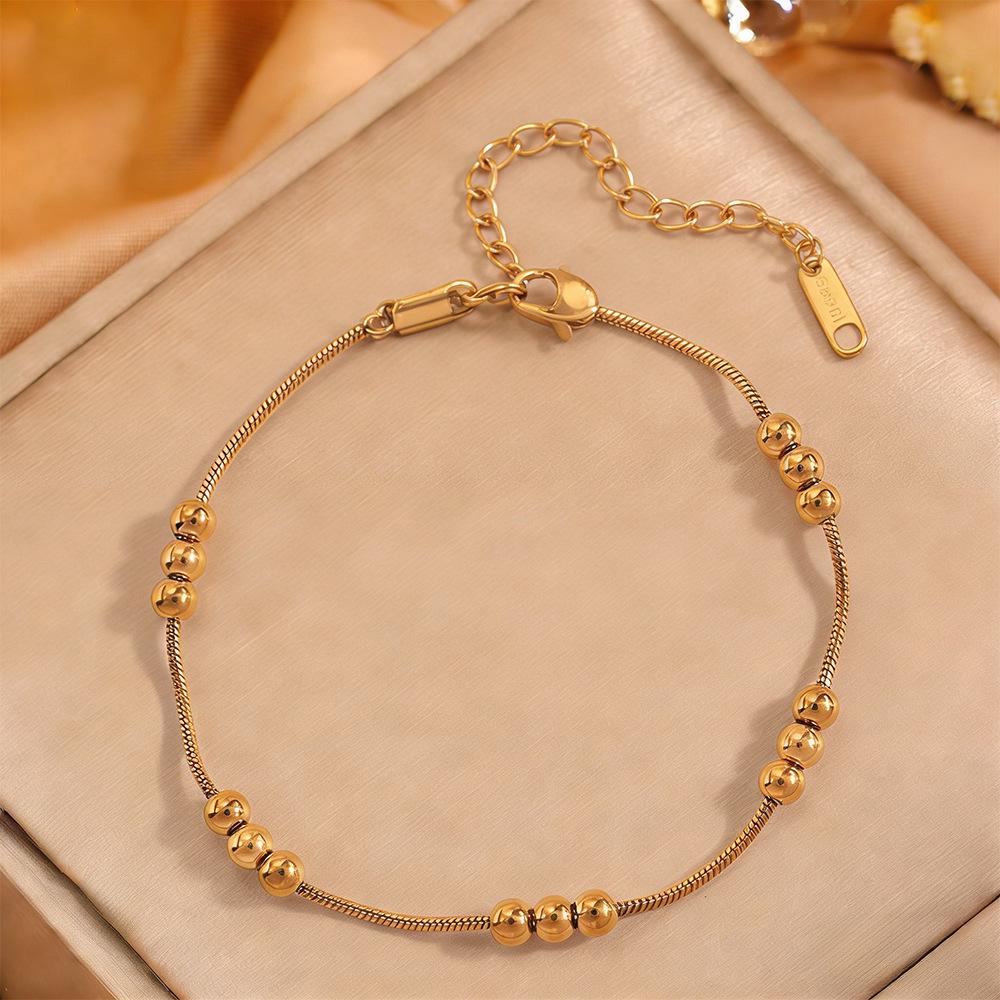 Korean Fashion Titanium Steel Diamond Inlaid Women's Luxury Bracelet