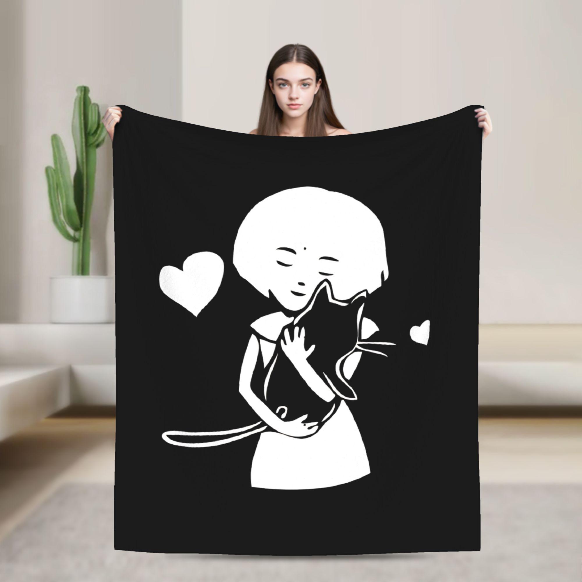 

Fran Bow & Mr. Midnight Blankets Super Soft Street Trend Plush Throw Blanket For Kids Adult Outdoor Flannel Bedspread Bed Cover 100cm x 150cm