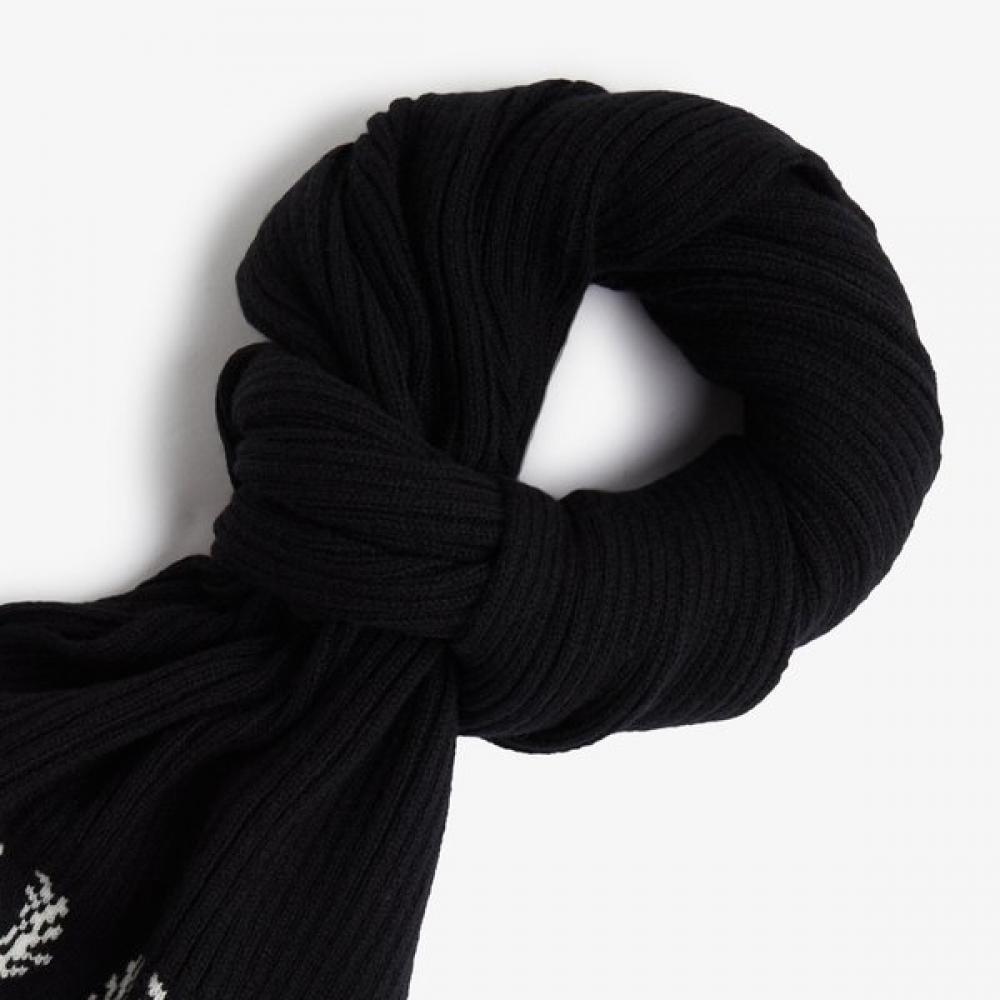 Fred Perry Unisex Lambswool Scarf Laurel Rees Cfpu2336156 L74