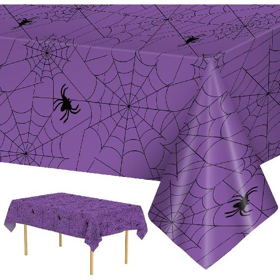 2 Pack Easter Tablecloth - Colorful Easter Eggs Table Cloth, Plastic Disposable Rectangle Spring Easters Egg Table Cover for Easters Tables