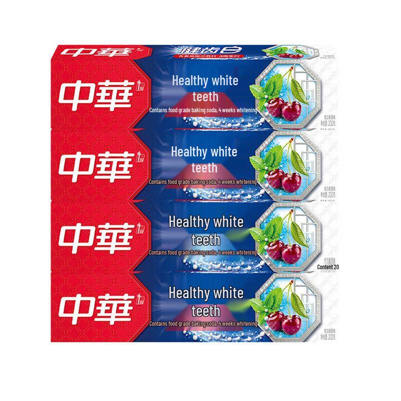 

Zhonghua Whitening & Fresh Breath Toothpaste, Perlite Cherry Flavor, 4-Pack