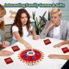 24-Key Crazy Alphabet Board Game 36 Cards 144 Categories Fast Rhythm Word Game 3D Early Learning Fast-Paced Board Game Party