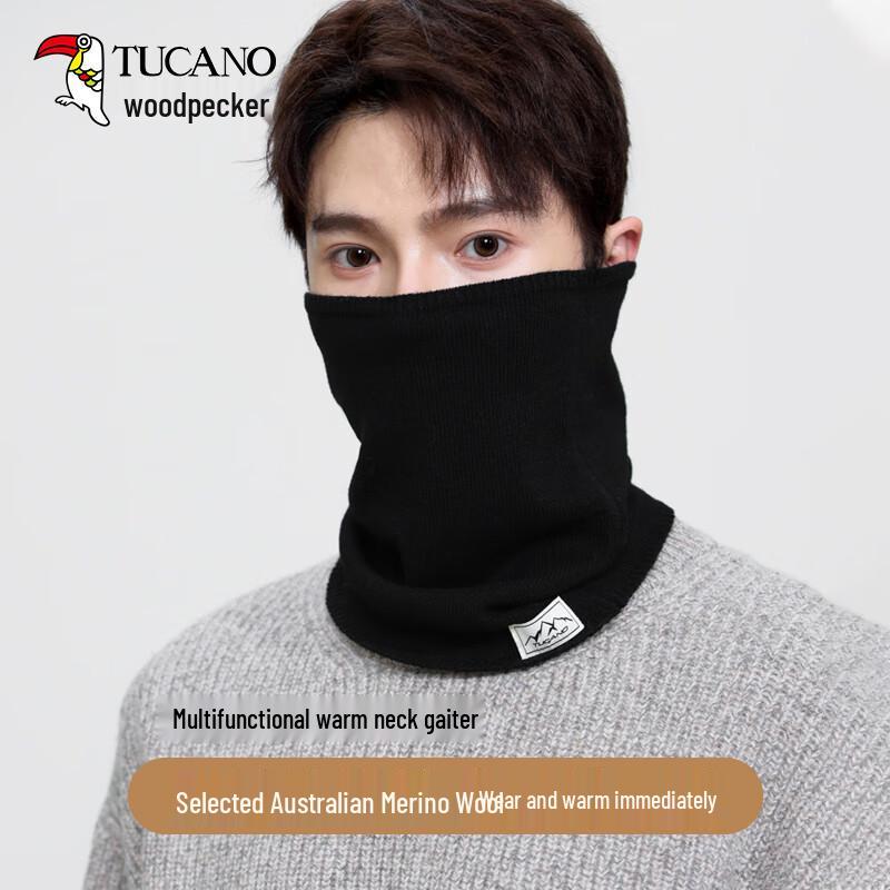 Tucano Men's Wool Neck Gaiter Scarf