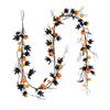 Halloween Pumpkin Vine Garland Decoration for Door Frame Wall Hanging Artificial Pumpkin Garland with Leaves and Twigs for Seasonal Home Decor
