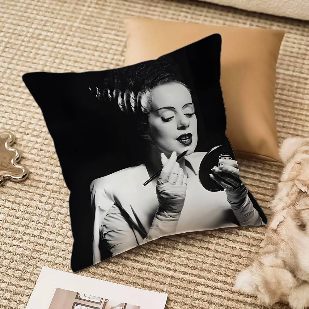 Horrible Braut von F-Frankenstein Kissenbezug Anti-Hausstaubmilben Kissenbezug Unsichtbarer Reißverschluss seidig plüsch Sofa