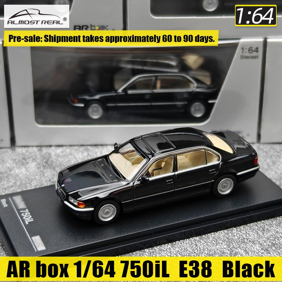 AR box diecast model 1/64 scale new 750iL (E38) Black static ornament Holiday gift collection