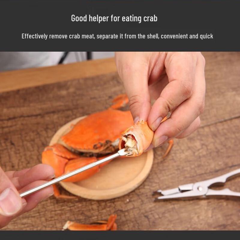 Stainless Steel Seafood and Nut Cracker Pick Set