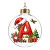 Indoor Outdoor Xmas Hanging Ornaments 26?Letter Acrylic Christmas Ball Ornament, 3D Crystal Style Alphabet Gift Ideas for Family Pendant, Tree Home