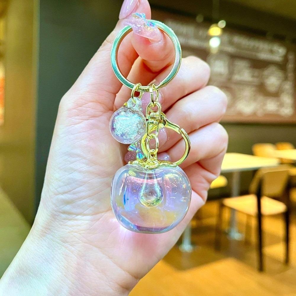 Acrylic Persimmon Keychain Fruit Bag Hanging Cute Persimmon Pendant Bag Decor белый