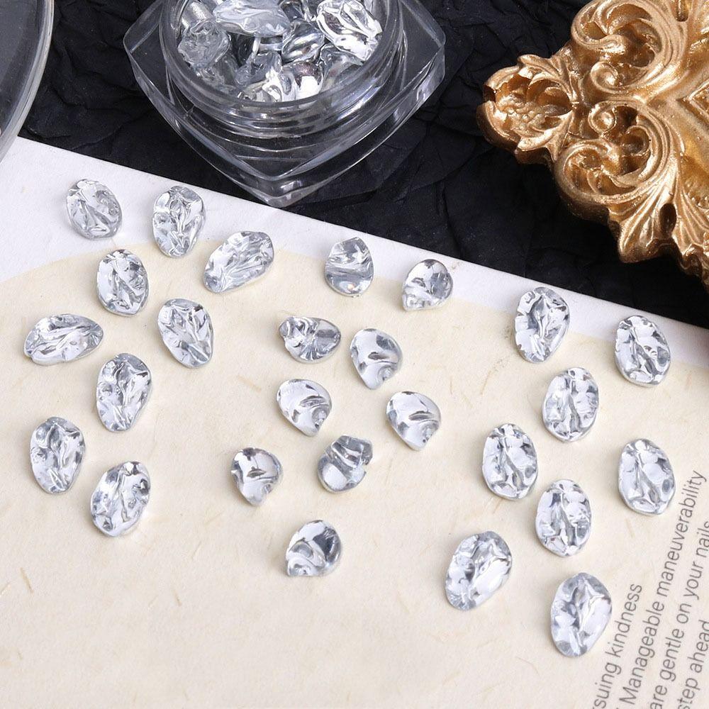 

50 шт. смоляные хрустальные бусины высокой яркости алмазные ручные нерегулярные стразы для ногтей своими руками