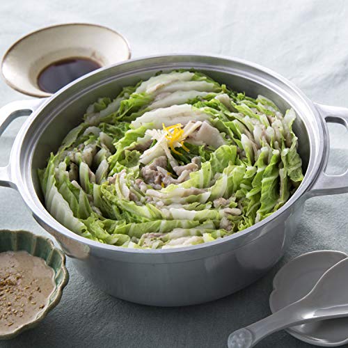 HAL Musui KING vattenfri kruka (R) 20 Tvåhandad Gryta 20cm Vattenfri Matlagning 8 Funktioner i 1 Gryta Tillverkad i Japan 600033