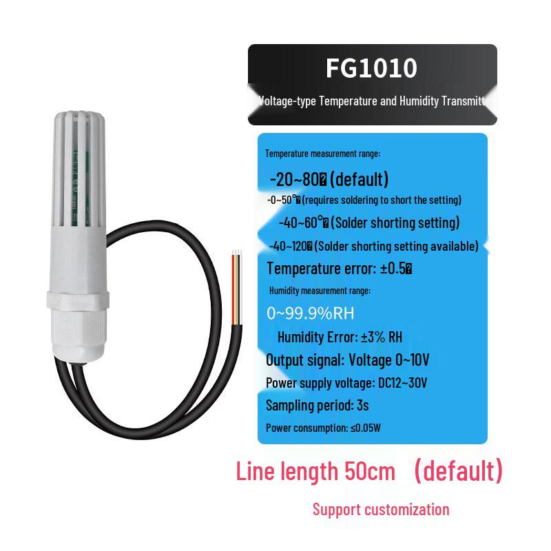

Industrial 0-10V Temperature and Humidity Sensor
