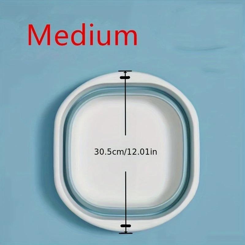 3 Pack Collapsible Tub Wash Basin Laundry Baskets Space Saving Storage Container for Dishing Fruit Camping Laundry Hiking Home
