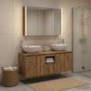 Bathroom Cabinet Set 4 pcs Artisan Oak Wood Based Material