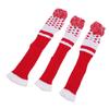 3PCS Stripes Knitted Club Head Covers 3 Piece Set 1 3 5 Headcovers with Pom Pom Decoration Snug Fit Red