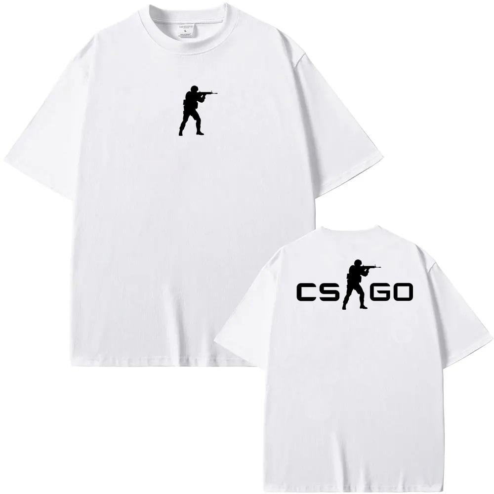 Counter Strike Game Logo Print T-shirt High Quality Hot-blooded gunfightGame T-Shirt Spring/Summer Casual Comfortable cotton Tee