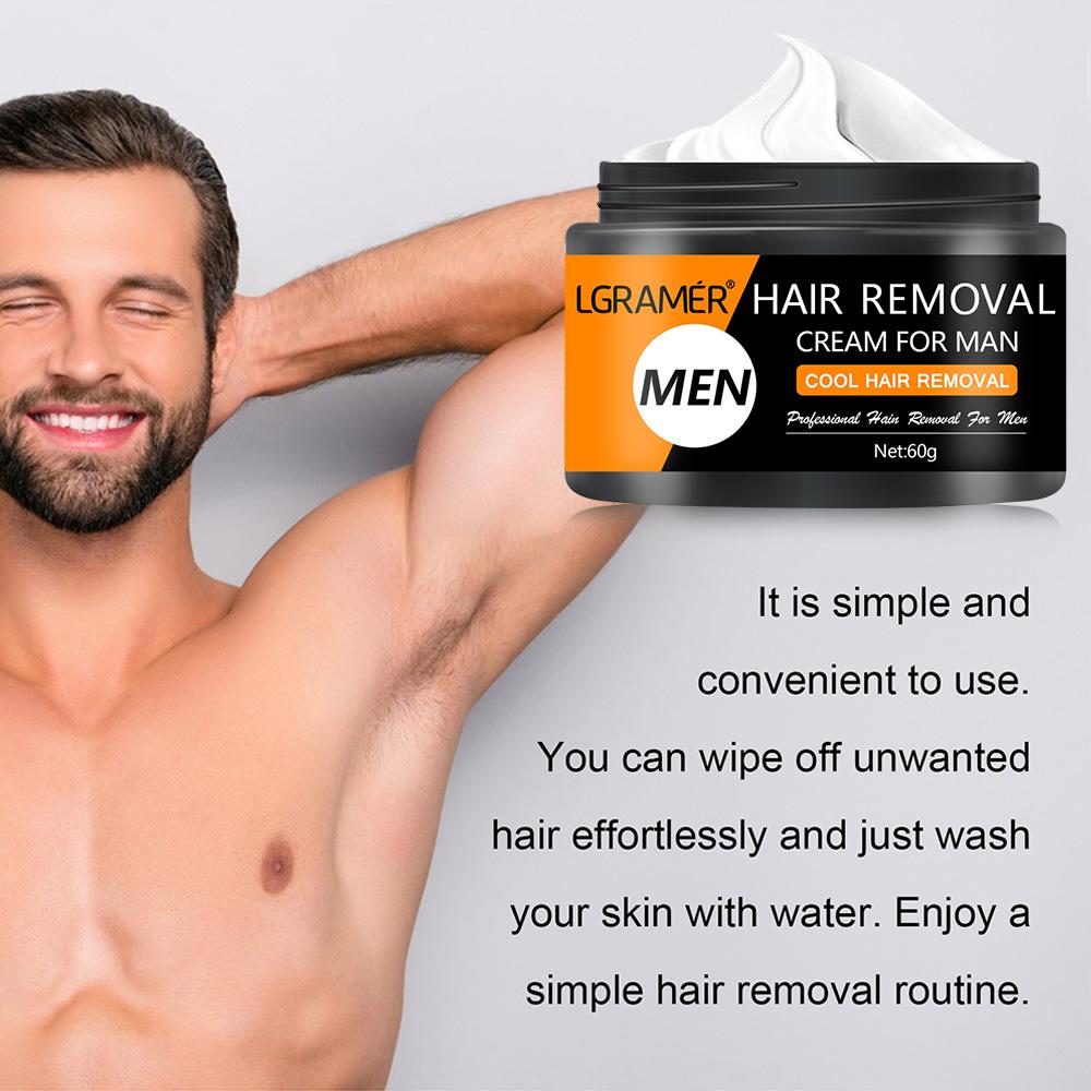 Schmerzlose Haarentfernungscreme, Dauerhafte Haarentfernung für Männer, Achselhöhlen, Beine, Arme, Haarwuchshemmer, Enthaarungscreme für den Körper
