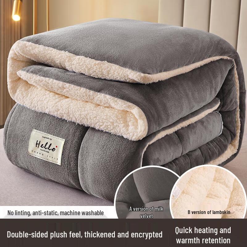 

HANDUNYOU Milk Lamb Fleece Warm Blanket