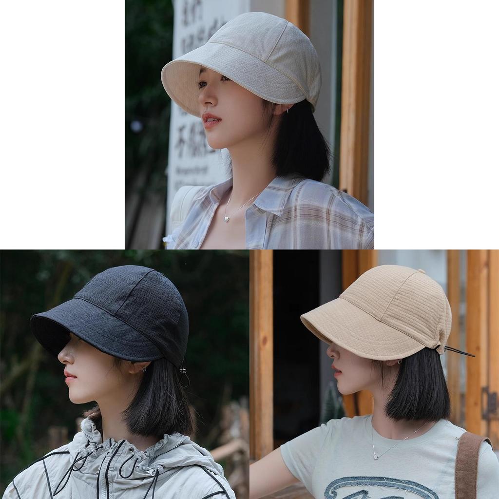 Womens Summer Sun Hat With Extended Brim And Adjustable Cotton Material For Sunblock