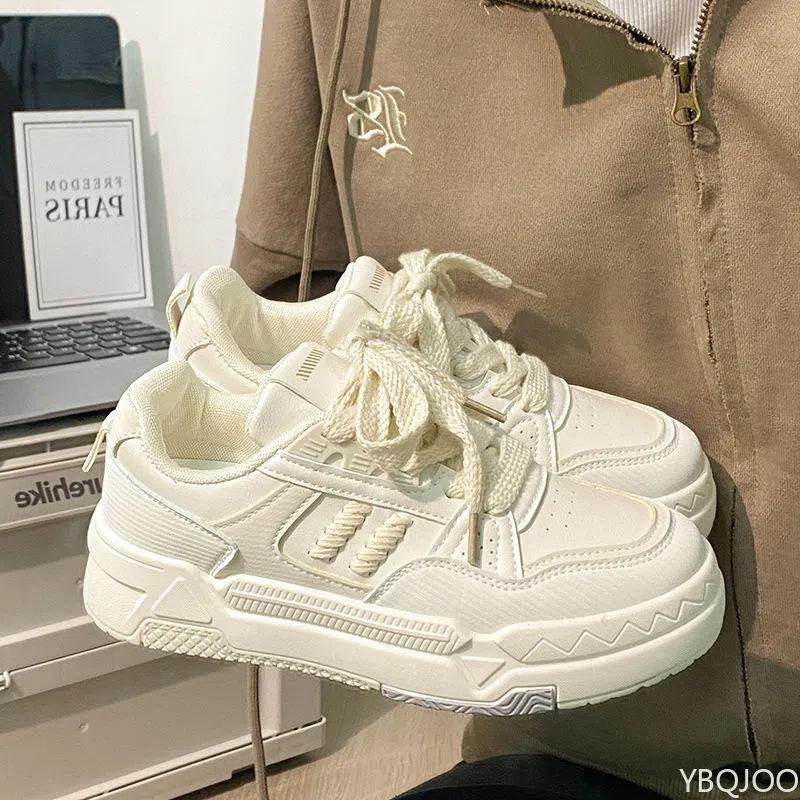 Thick soled shoes for women's spring sports leisure low cut height increasing simple comfortable wear-resistant board shoes