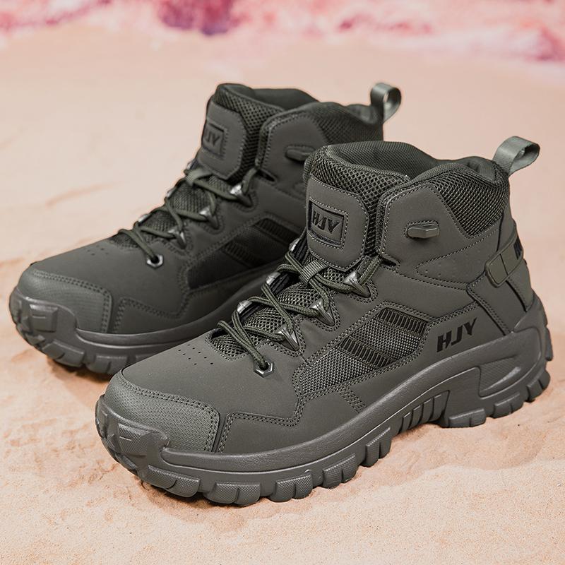 Military Running Shoes Ankle Boots Men Outdoor Climbing Shoes Man Boots Winter Thickness Shoes for Men Mens Desert Boots