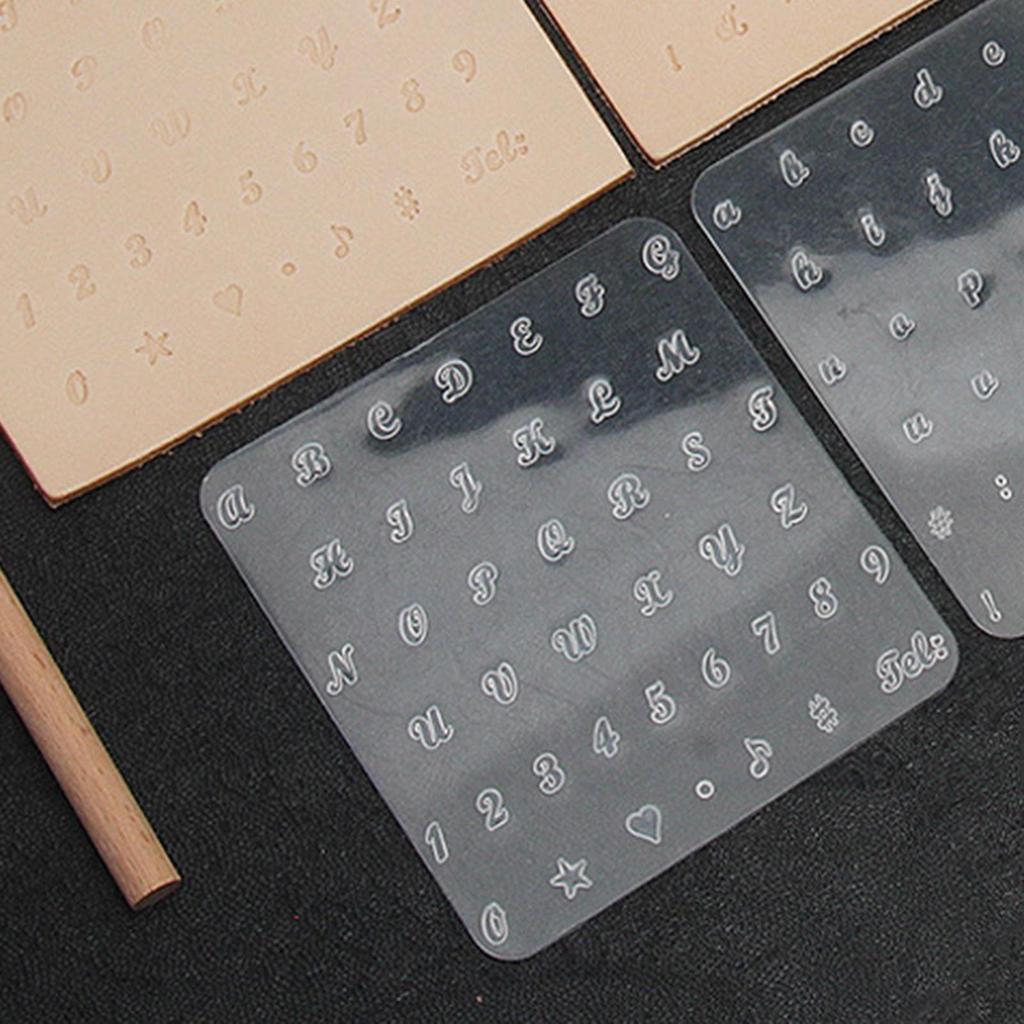 Alphanumeric Leather, Alphabet, Symbols, Numbers, Letters, Printing Tools. Manual Carving Character