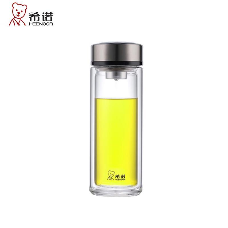 Heenoor Double-Layer Glass Tea Infuser Bottle