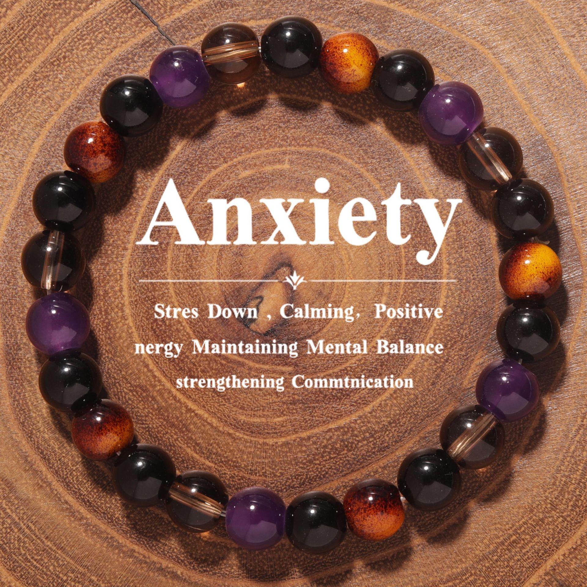 JYL TS Bracelet Men s  Faceted Beads Enhances Strength And Mental Focus L1711 шоколадный коричневый