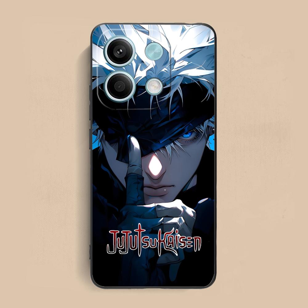 Jujutsu Kaisen Satoru Gojo Phone Case for Xiaomi Redmi 15 14 13 12 A5 3 2 1 C Plus 4G 5G Colorful Printing Cover Cover Pretty