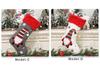 Faceless Forest Man Doll Christmas Stocking Teddy Applique Gift Bag