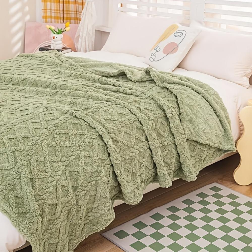 Jacquard Taft Fleece Blanket Coral Fleece Blanket Sofa Blanket Office Blanket Cross-border Blanket Pet Blanket