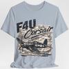 T-shirt F4U Corsair aereo da caccia vintage | Grafica aviazione WWII