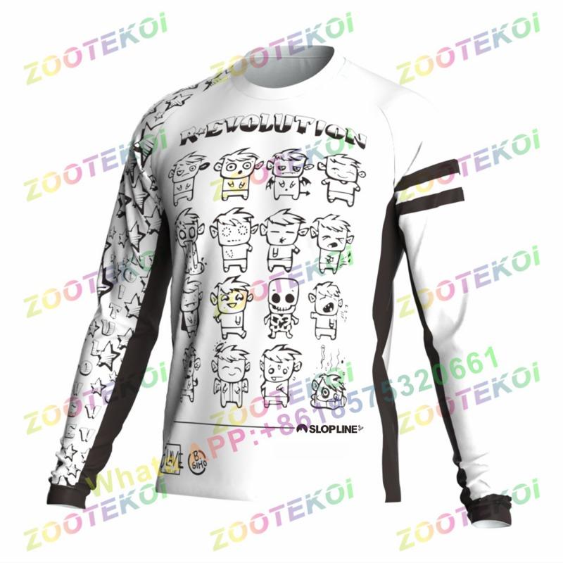 Slopline B. Simo Lange Mouwen T-shirt Motorbike Motocross Mx Dirt Bike Fietsen Dh Maillot Motorfiets Dirt Downhill Jersey