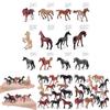 Realistic World Horse Model Set Static Miniatures Of Keat Marshal Morgan And Freis