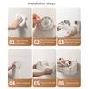Suction Cup Storage Rack Large Capacity Strong Load-bearing Simple Installation