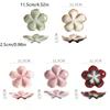 1PCS Ceramic Craft Dish Flower Shaped Small Dish Creative Dipping Sauce Small Dish Multi-color Kiln Transformed Dish Gift