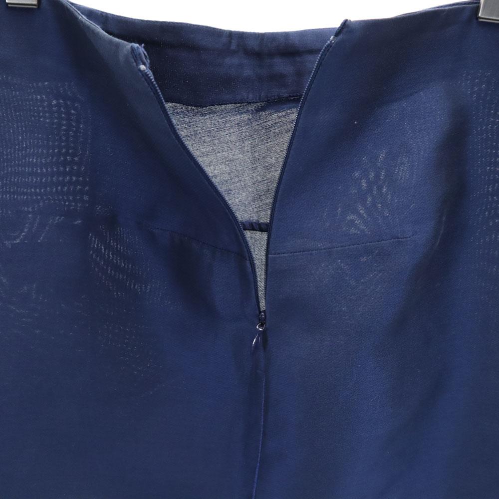 MARNI Made in Italy Silk Blend Mini length Tight Skirt 40 Navy Women Used
