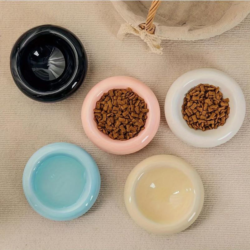 Katzennapf Keramik Katzennapf Schale Haustiernapf Donutform Katzenfutternapf Anti-Fall Klappnapf Rutschfest Mehrere Farben Formen Snacknapf