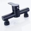 G1/2in Bathroom Shower Faucets 304 Stainless Steel Triple Bathtub Faucet Wall Mounted Hot and Cold Water Mixer Valve Nozzle Tap