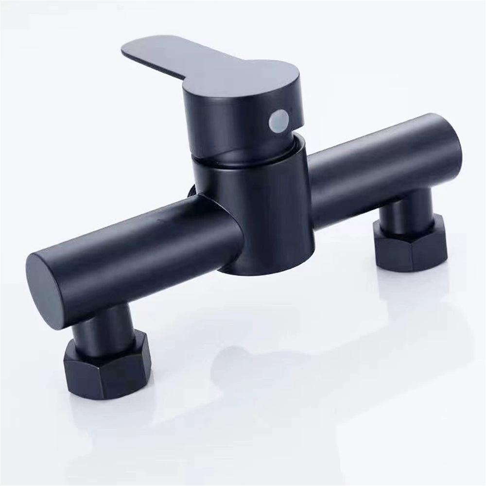 G1/2in Bathroom Shower Faucets 304 Stainless Steel Triple Bathtub Faucet Wall Mounted Hot and Cold Water Mixer Valve Nozzle Tap