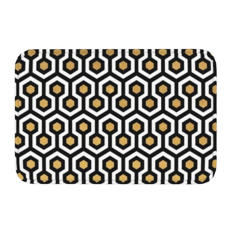 Geometric Pattern Carpet Mat Rubber Backing Rug Geometric Patterns for Modern Home Decoration Floor Mat Door Mat Non-slip Rug