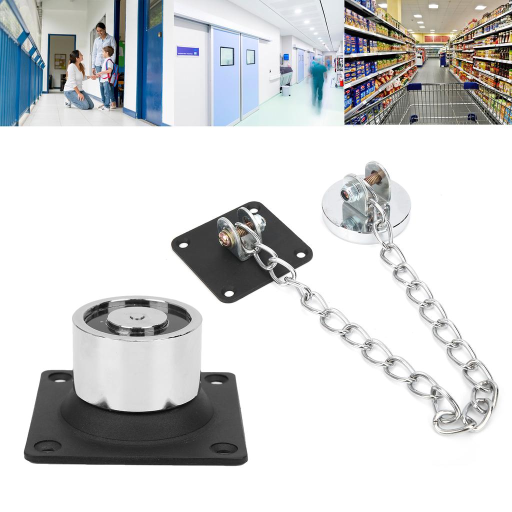 12V/24V Electromagnetic Door Holder 132.3lb Strong Suction 4?Wires Stopper for Fire Doors