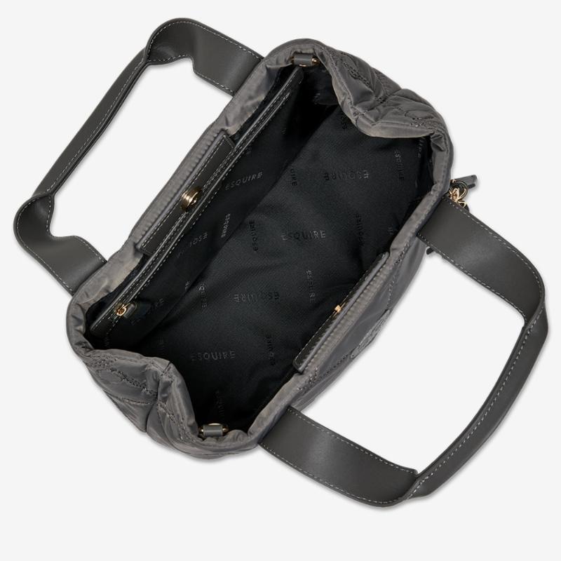 Esquire Collection Esquire Quilted Tote Bag Grey