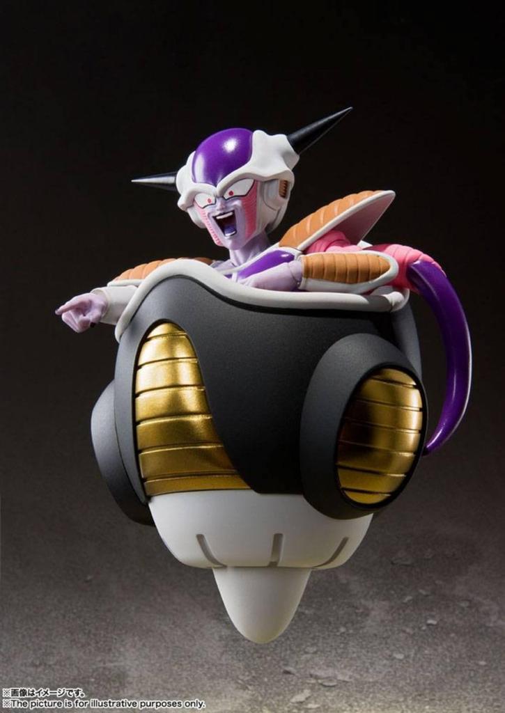 TAMASHII NATIONS Dragon Ball Z Freeza First Form Freeza Pod 110mm Painted Movable Figure BAS60827 S.H.Figuarts & Approx. PVC&ABS
