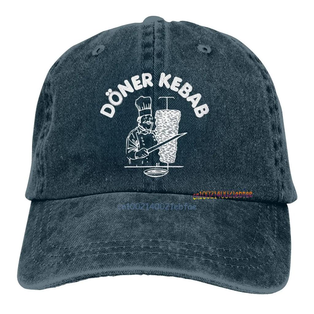 Döner Kebab Grafik Baseball Caps Unisex Lässige Snapback Mütze Lustige Herren Baumwoll-Trucker-Caps Outdoor Sportkappe Hip Hop Denim Hüte