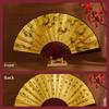 Gift Advertising Fan Chinese Ancient Style 10-Inch Men's Folding Fan Scenic Spot Raw Silk Male Fan Fan Engraved Logo
