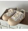 Thick-soled casual small fragrant style versatile thick-soled little white shoes women's 2025 new autumn and winter canvas shoes popular low-top board