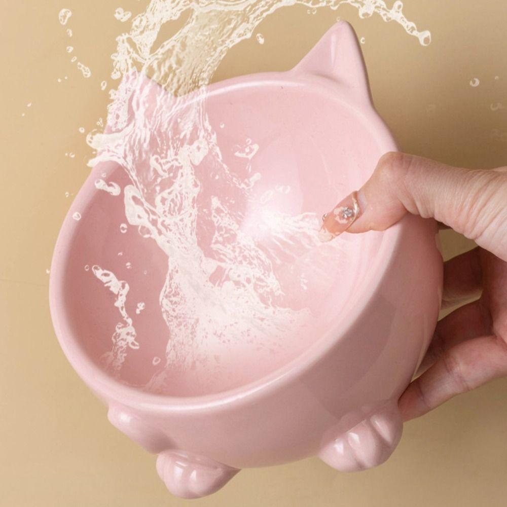 Kreative Haustier-Hochfußschüssel Keramik Hundefutter Fütterung Becken Futterspender Katzenschüssel Wasserbehälter