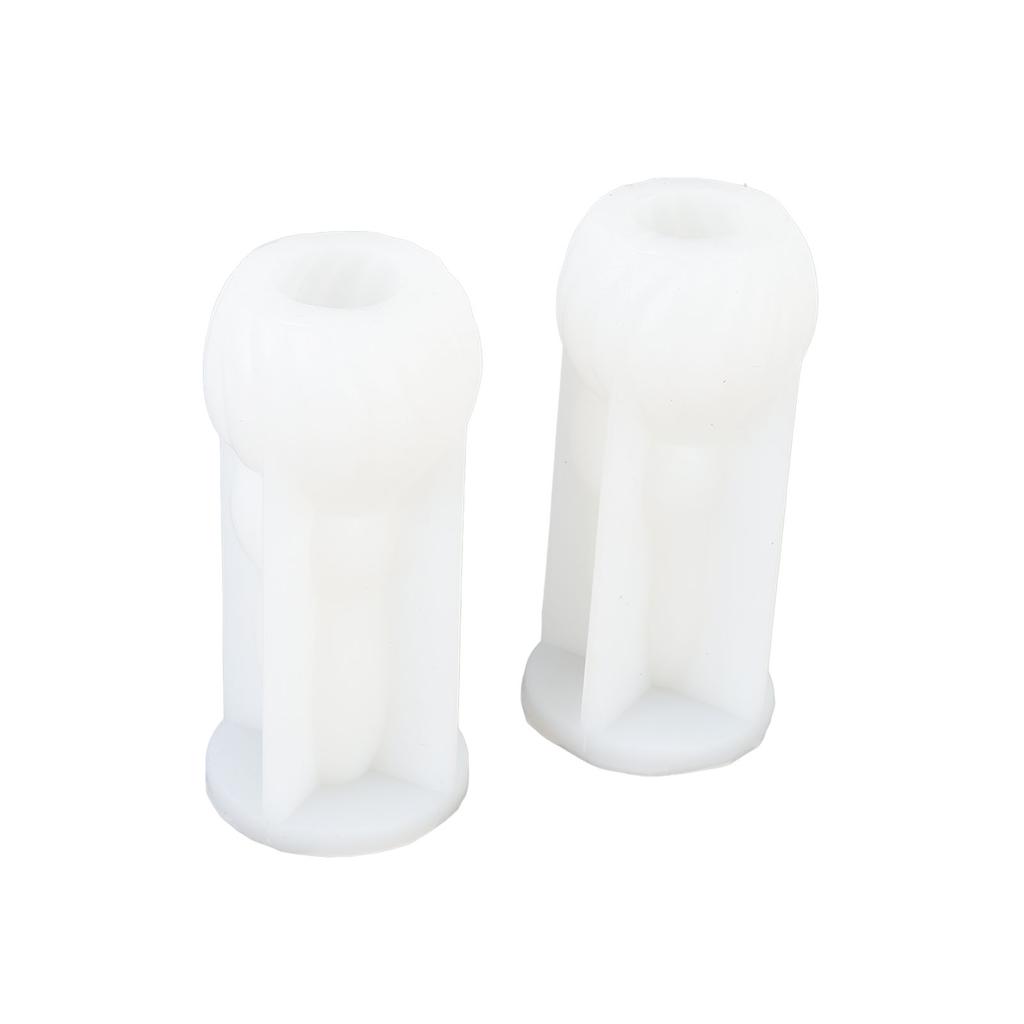 2 Stück 3D Kaninchen Kerzenformung Flexible Silikon Hasenformung für Basteldekoration